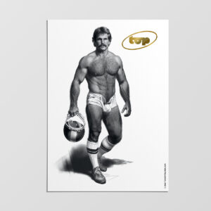 Locker Room Legends: Captain Rick Steel – A5 Art Card