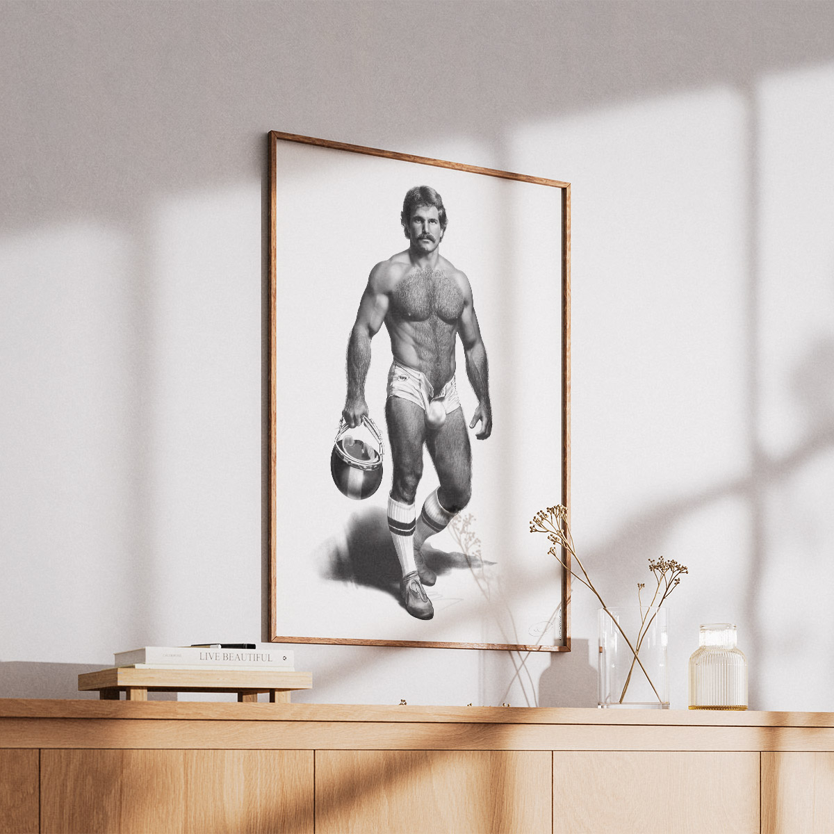 Locker Room Legends: Captain Rick Steel – A2 Collector’s Poster - Image 4