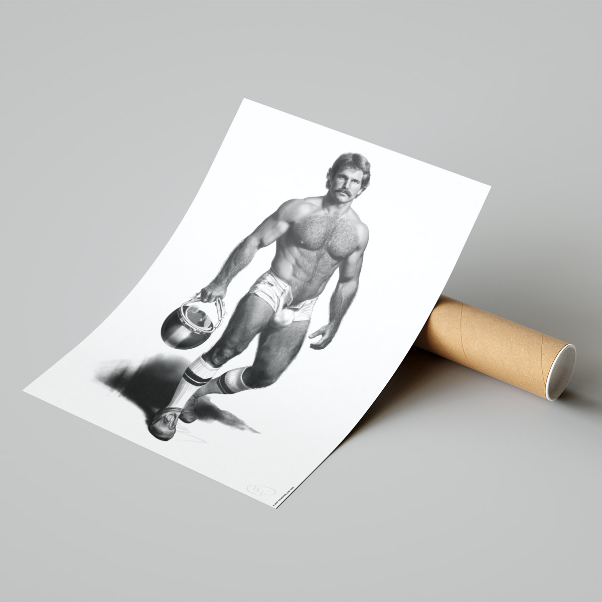 Locker Room Legends: Captain Rick Steel – A2 Collector’s Poster - Image 2